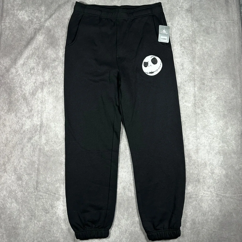 Disney Nightmare Before Christmas Jack Skellington Sweatpants Mens M Black NWT